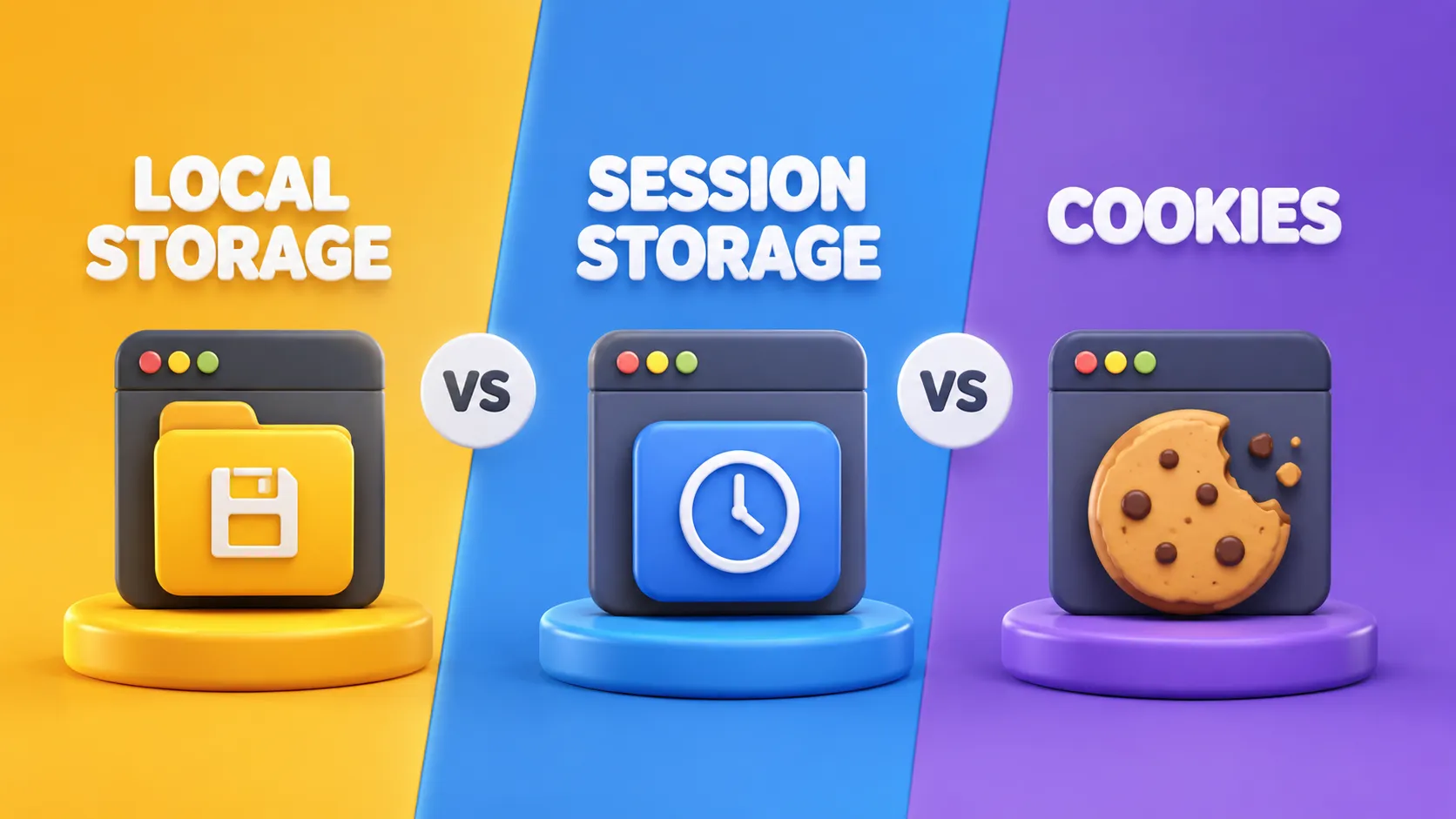 Local Storage vs Session Storage vs Cookies: Sessions and Cookies Explained Without the Drama