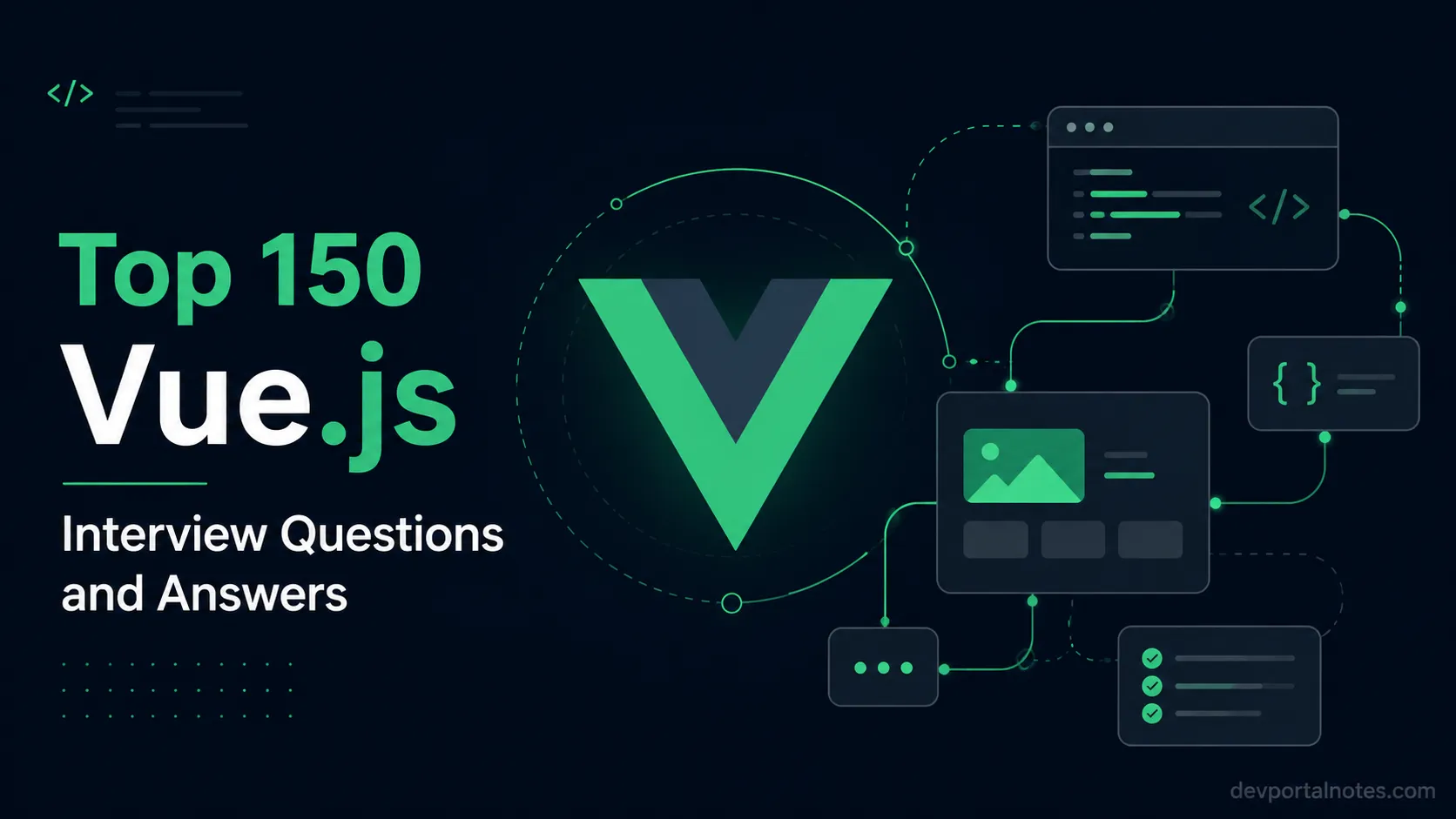 Top 150 Vue.js Interview Questions and Answers