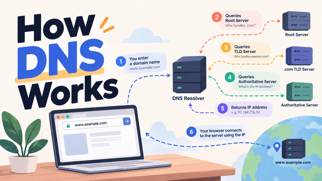 How DNS Works Explained: What Actually Happens Before Your Browser Loads a Page