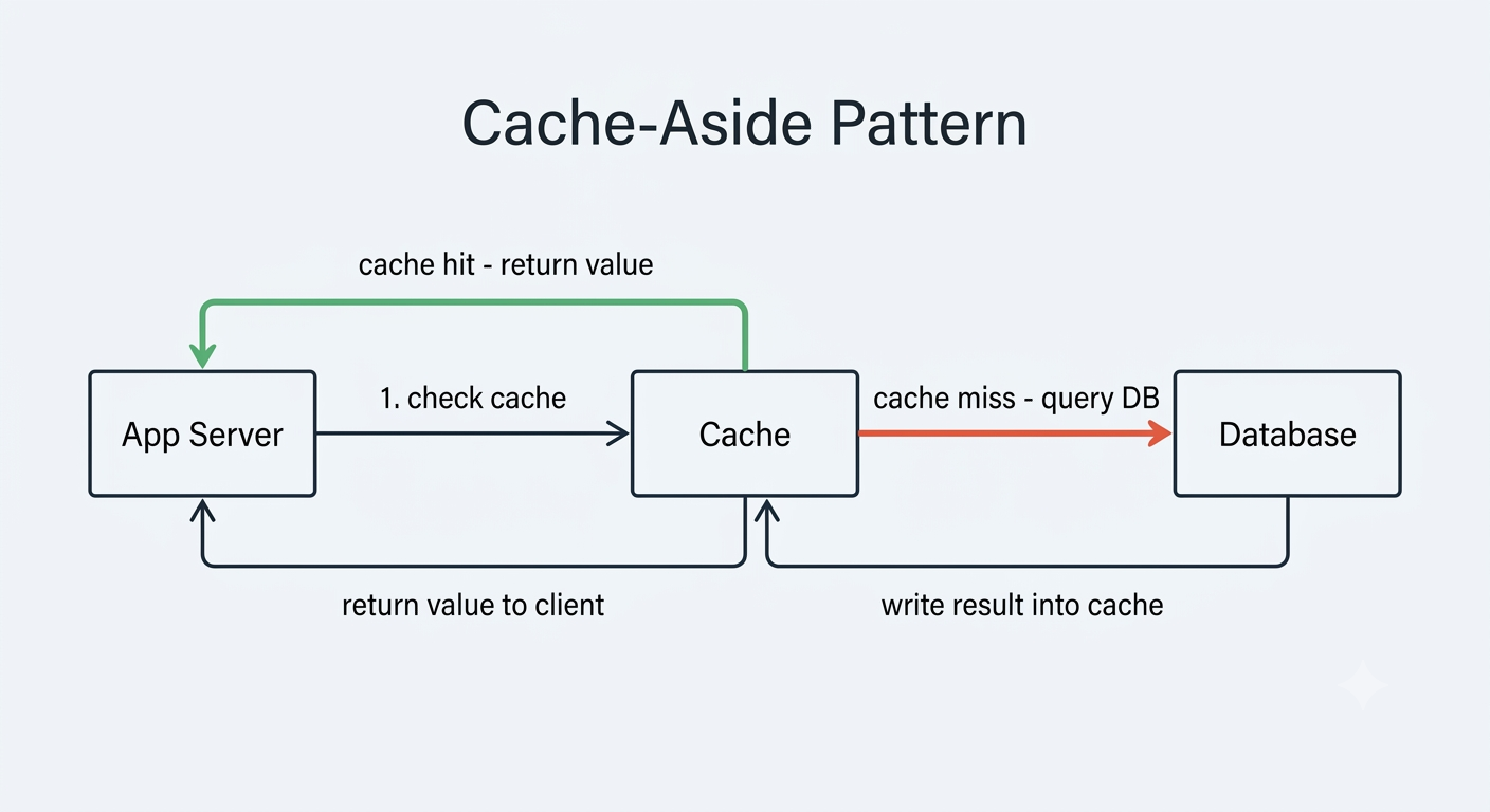 Cache-aside pattern diagram